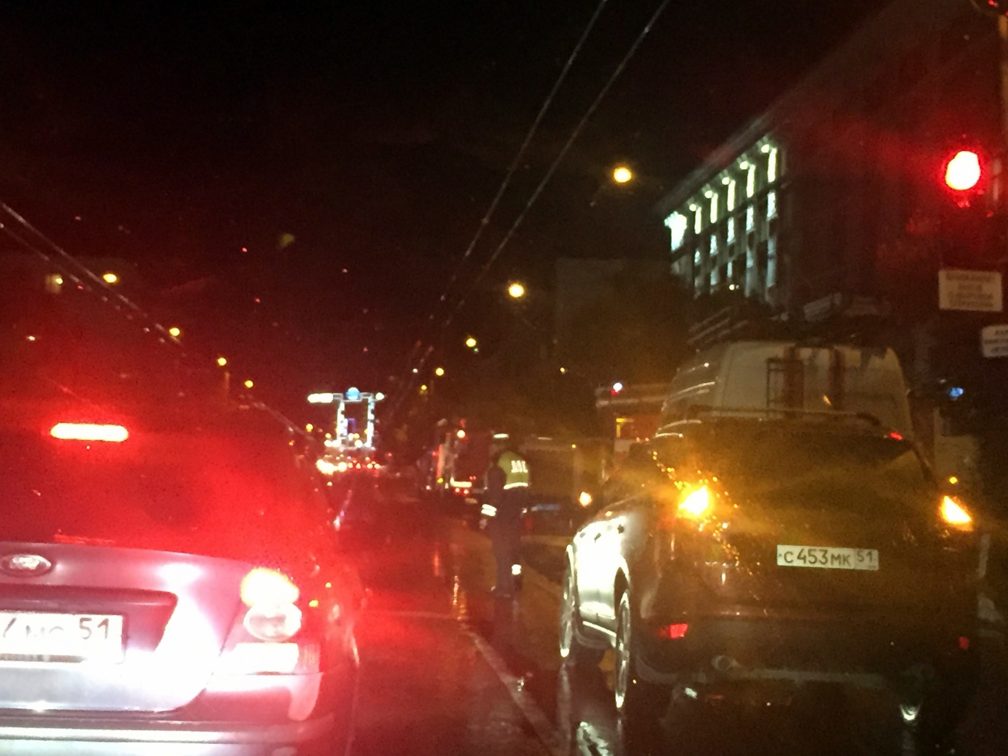 В Мурманске горело здание УМВД