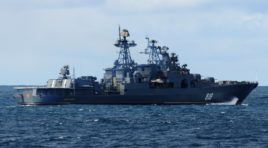 «Североморск» вышел на стрельбы в Баренцево море