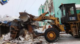 У кинотеатра «Родина» снесли торговый павильон