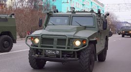 В Мурманске прошла репетиция военного парада