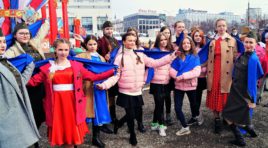 В Мурманске прошла акция «Синий платочек»